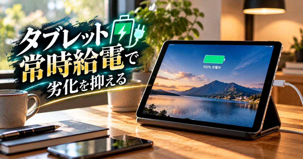 タブレット常時給電で劣化を抑える実践手順｜導入後すぐ使える運用チェックリスト付き