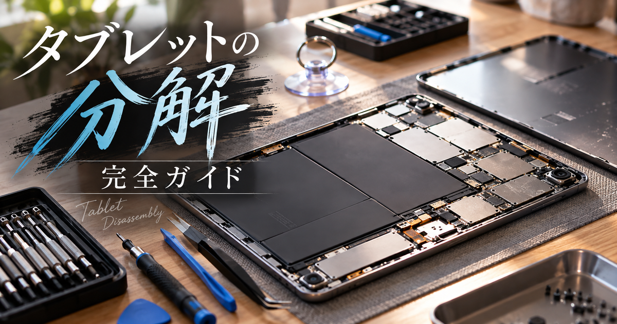 タブレットの分解完全ガイド｜失敗しない手順と必携工具、データ消去・リスク対策まで詳しく解説
