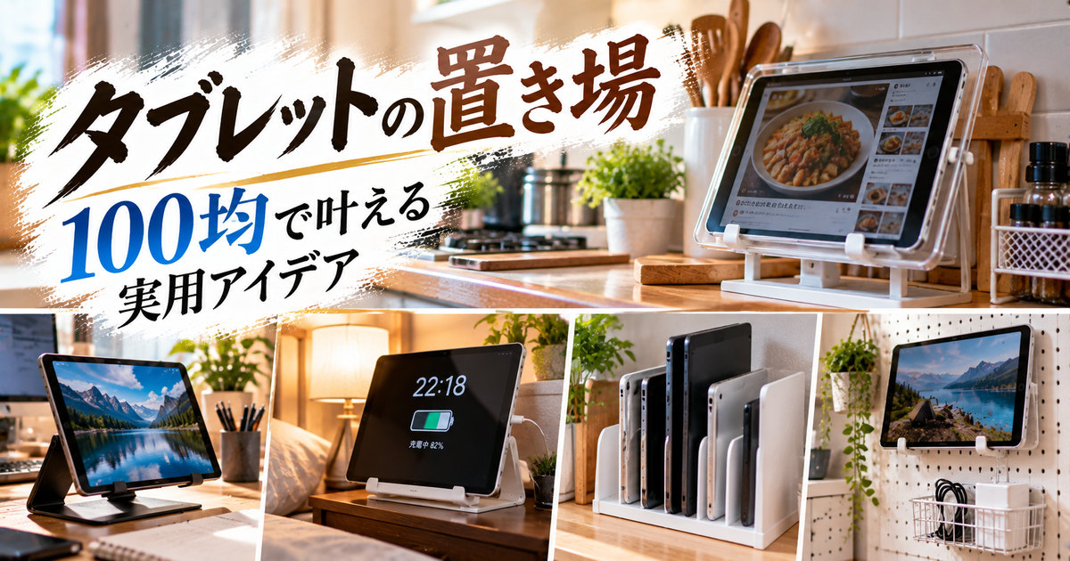 タブレット置き場100均の実用アイデア｜シーン別設置手順ですぐ試せる最適プラン