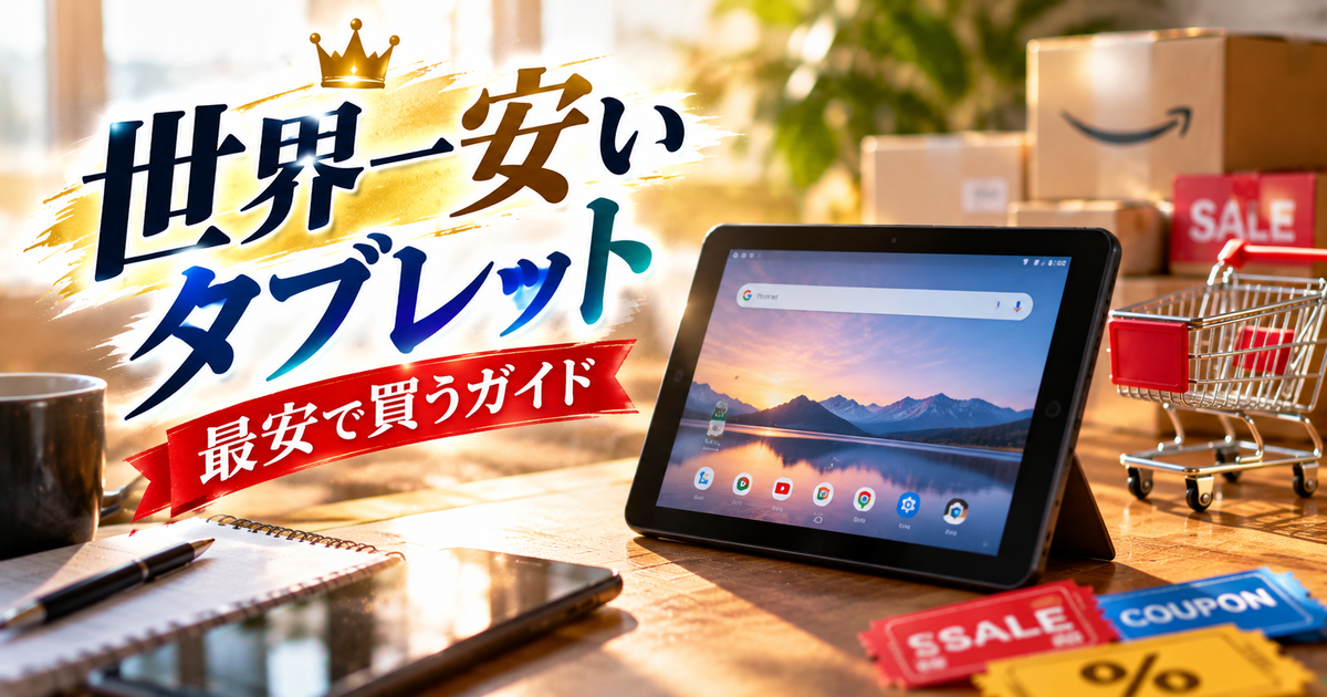 世界一安いタブレットを最安で買う実践ガイド｜セールとクーポンで総費用を最小化